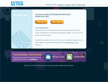 Tablet Screenshot of email.lyris.com